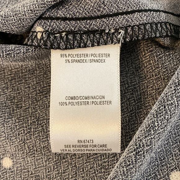 Gabby Skye Black and White Polka Dot Bow Sleeve Sheath Dress Size 16 - Picture 4 of 11